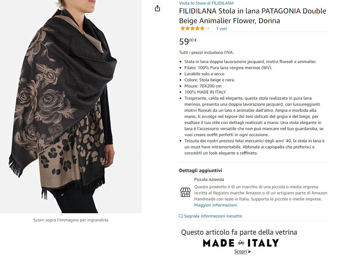 Vertigo by FiliDiLana | Stola in lana Patagonia