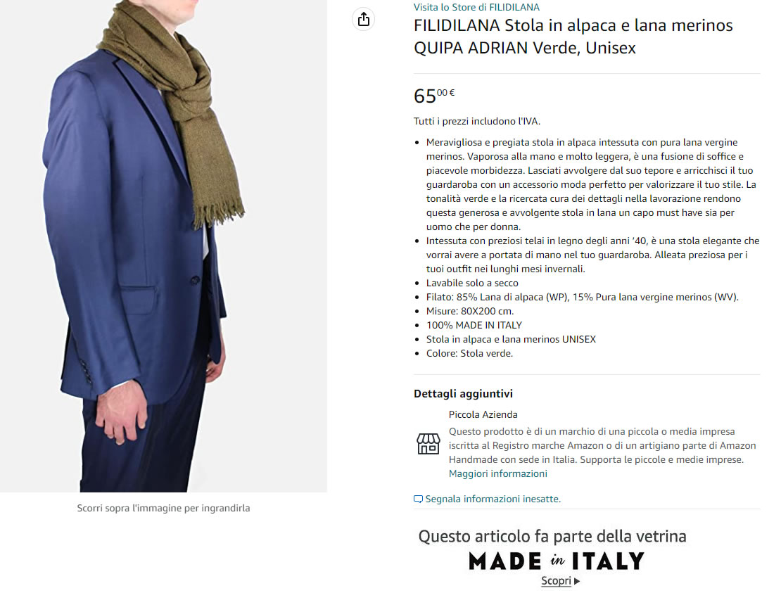 Vertigo by FiliDiLana | Stola in alpaca