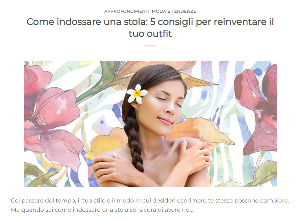 Come indossare una stola: 5 consigli per reinventare il tuo outfit